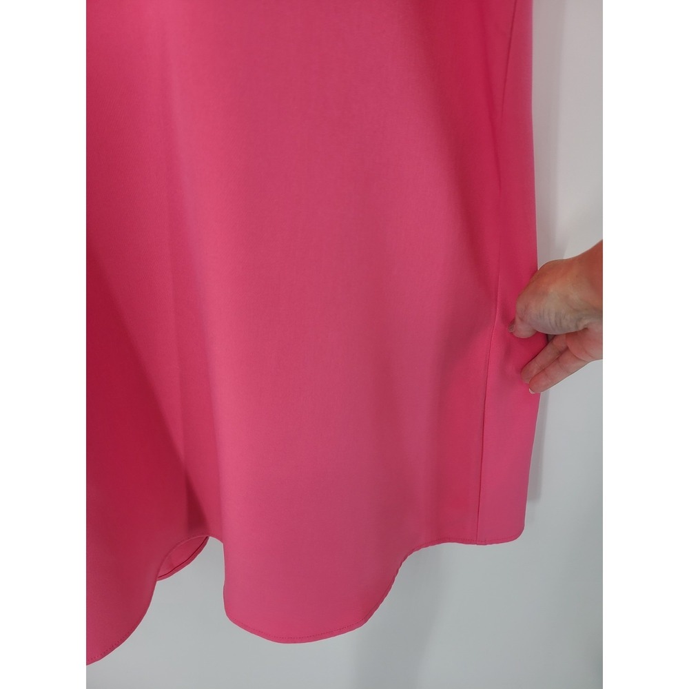 Tuckernuck XXL Hot Pink Blythe Ruffle Neck Bow Mini Dress Barbie Coquette - Picture 6 of 15